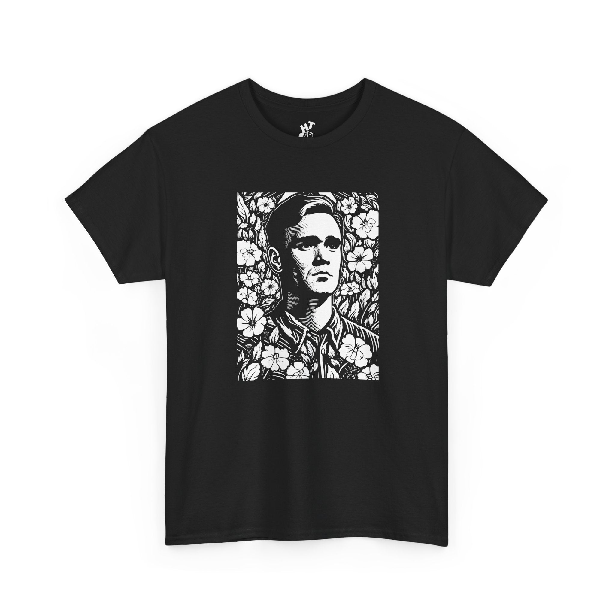 Morrissey in flowers unisex T-shirt