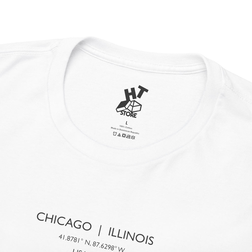 Chicago map t-shirt