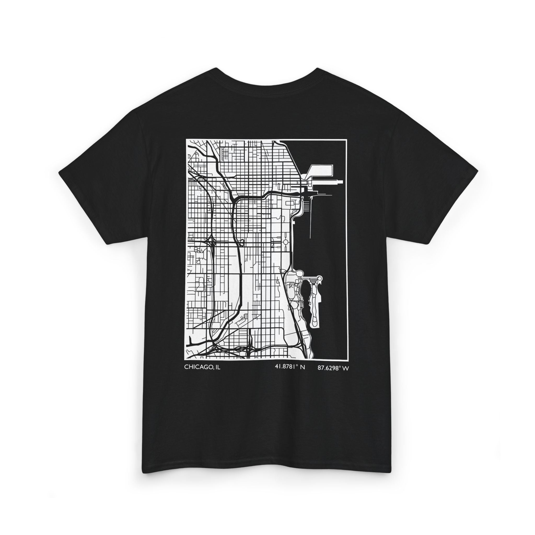 Chicago map t-shirt