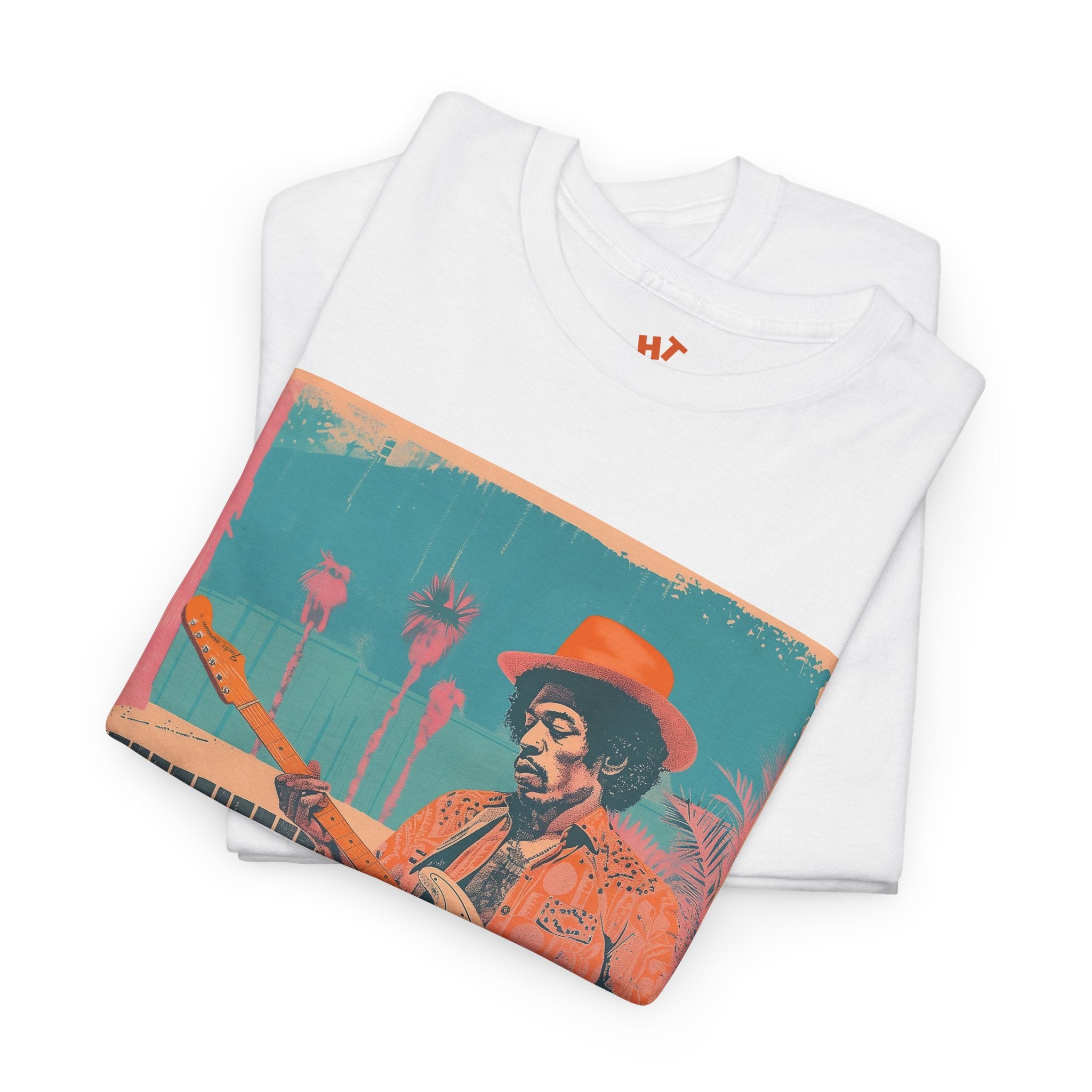 Jimi Hendrix is jamming in the pool T-shirt